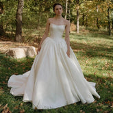 Basque Waist Wedding Dress